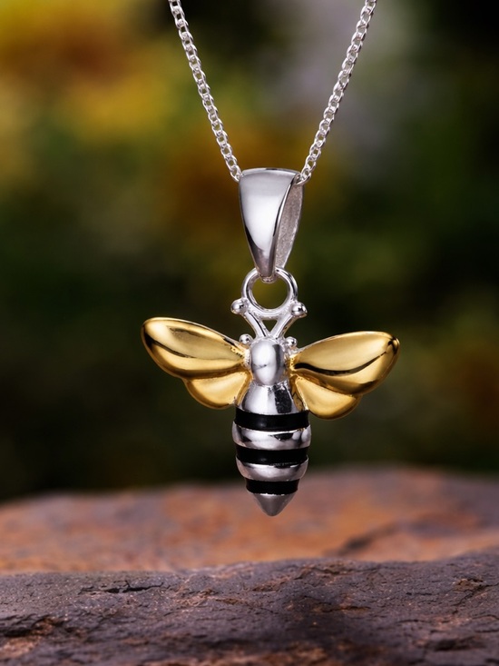 Handmade Jewelry - Artisan Handmade 925 Silver Bee The Zehuva Necklace
